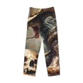 thumbnail image 2 of Haiem Western Cowboy Snake Ram Skull Men's Pajama Pants Ultra Lightweight Pjs Bottoms Sleepwear Bottom Pants With Pocket Drawstring-XX-Large, 2 of 7