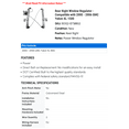 thumbnail image 2 of Rear Right Window Regulator - Compatible with 2000 - 2006 GMC Yukon XL 1500 2001 2002 2003 2004 2005, 2 of 2