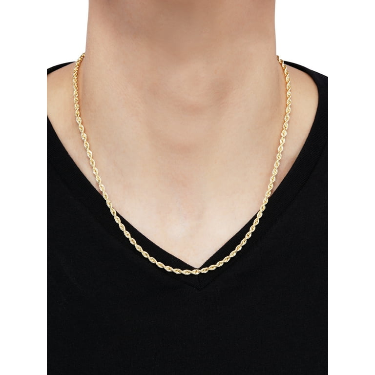 Brilliance Fine Jewelry 10K Yellow Gold 3.20MM 3.40MM Hollow