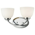 thumbnail image 2 of Z-Lite Ashton Chrome Transitional; Fusion; Contemporary Vanity Light w/ 2 Light 100W - 443-2V-CH, 2 of 2