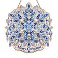 thumbnail image 2 of Christmas Diamond Painting Wreaths For Front Door Hanging Ornament Light Up Pearl Diamond Art Kits For Adults Christmas Decorations For Window Wall Decor(9.84"), 2 of 4