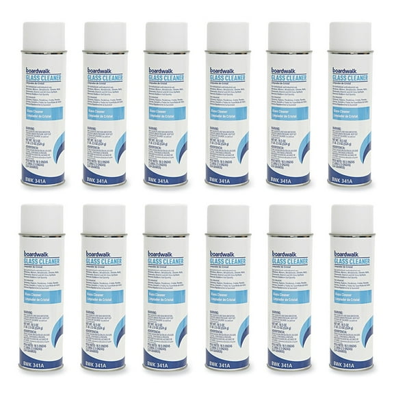 Boardwalk Glass Cleaner Sweet Scent 18.5 oz. Aerosol Can 12/Carton 341ACT