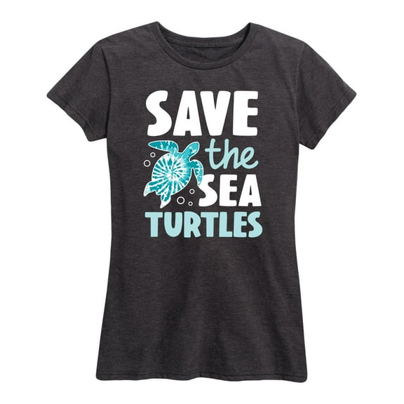 Instant Message - Save The Sea Turtles - Women's Short Sleeve Graphic T-Shirt
