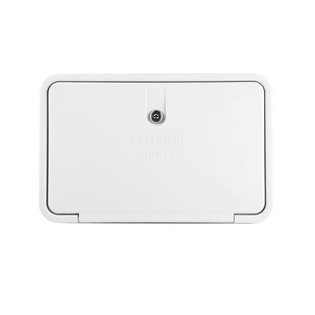 Dura Faucet Exterior Shower DF-SA170-WT 11 Inch Width x 6 Inch Height; White; With Lock And Key