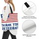thumbnail image 3 of Balery Thank You Veterans Bolsa Tote Estilo Estético con Cremalleras, Bolsa de Hombro, Bolsa de Compras Grande y Plegable, 3 of 8