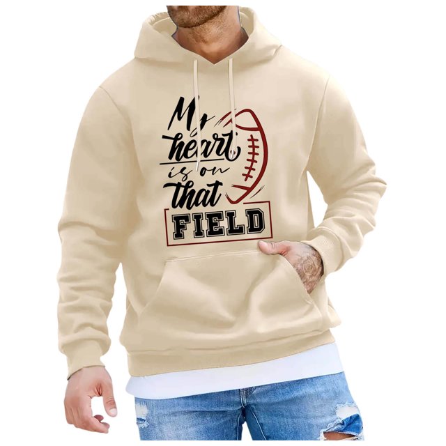 toraway Sweat à Capuche pour Hommes, Mode Hiver, Sport, Imprimé, Manches Longues, Pull-Over, Texture Décontractée, S