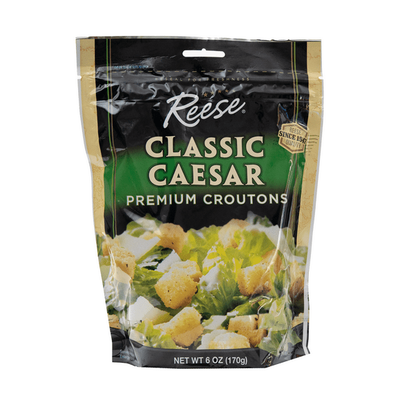 (12 Pack) Reese Croutons Caesar Salad, 6 Oz.