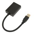 thumbnail image 1 of Convertisseur Interface Multimédia USB3.0 vers HD, Adaptateur Haute Résolution Mode Étendu Noir Plug and Play pour Ordinateurs Portables pour TVs, 1 of 8