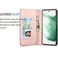 thumbnail image 5 of Wallet Case for Galaxy S22 Plus 6.6 inch , for Samsung Galaxy S22 Plus 5G 2022 PU Leather Case, Tekcoo Luxury PU Leather 9 Card Slots Holder Carrying Folio Flip Cover Kickstand & Hand Strap, 5 of 6