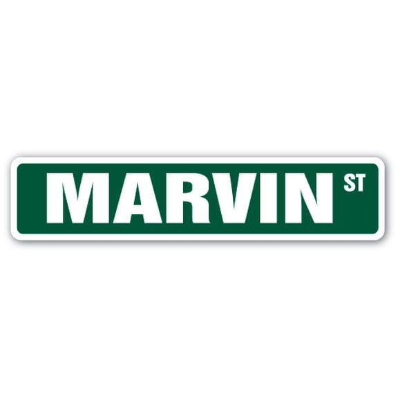 MARVIN Street Sign Childrens Name Room Sign | Indoor/Outdoor |  18" Wide
