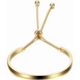 thumbnail image 3 of Stainless Steel Classic Plain Adjustable Size Cuff Style Bangle Bracelet, 3 of 4