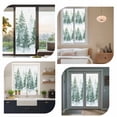 thumbnail image 7 of Forest Green Window Privacy Film, Spring Summer Watercolor Pine Tree Static Cling UV Sun Blocking Heat Control Window Tint Day and Night, Non-Adhesive One Way Windows Privacy Cover 17.7''x78.7'', 7 of 7