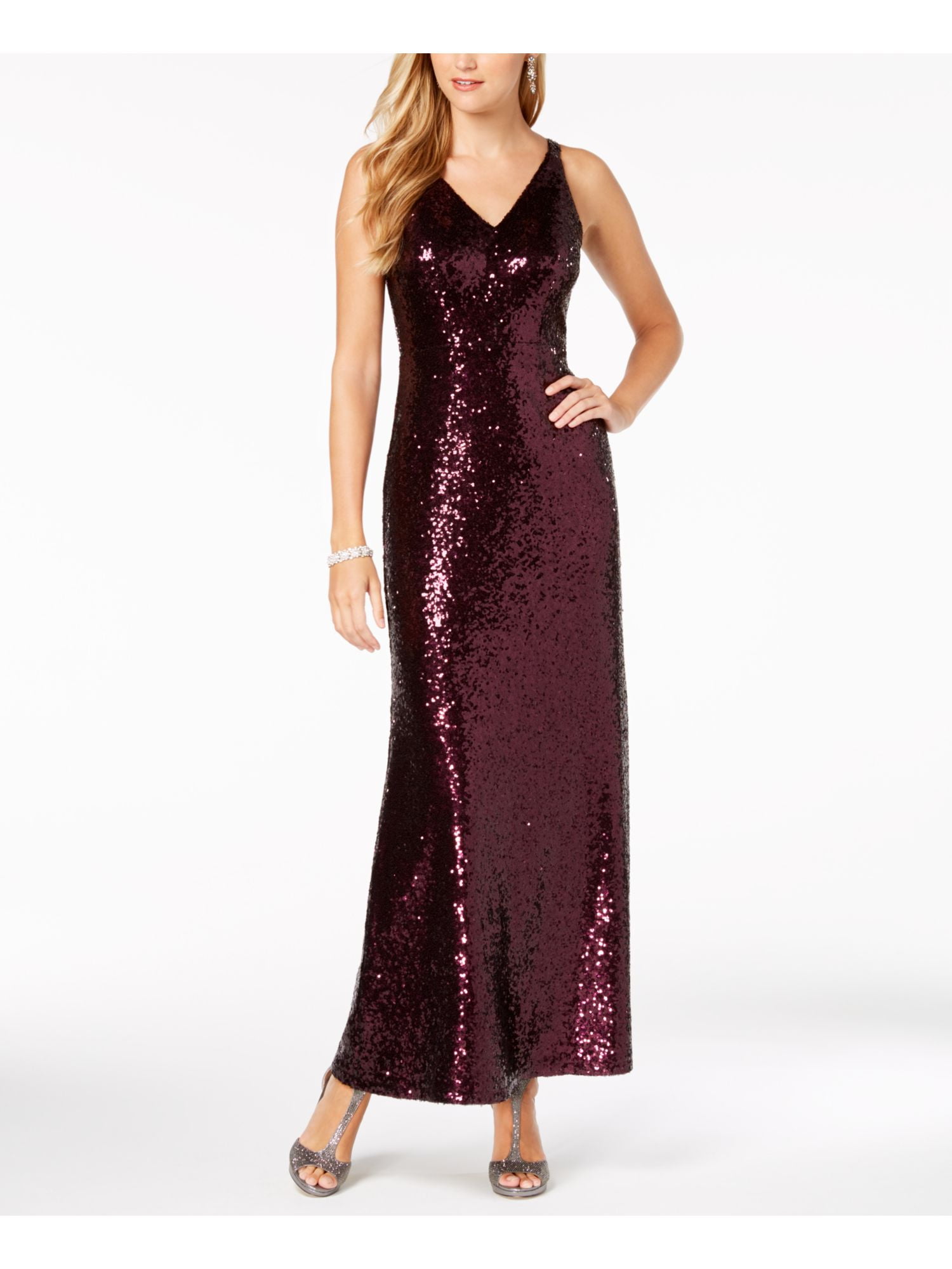 sequin night gown