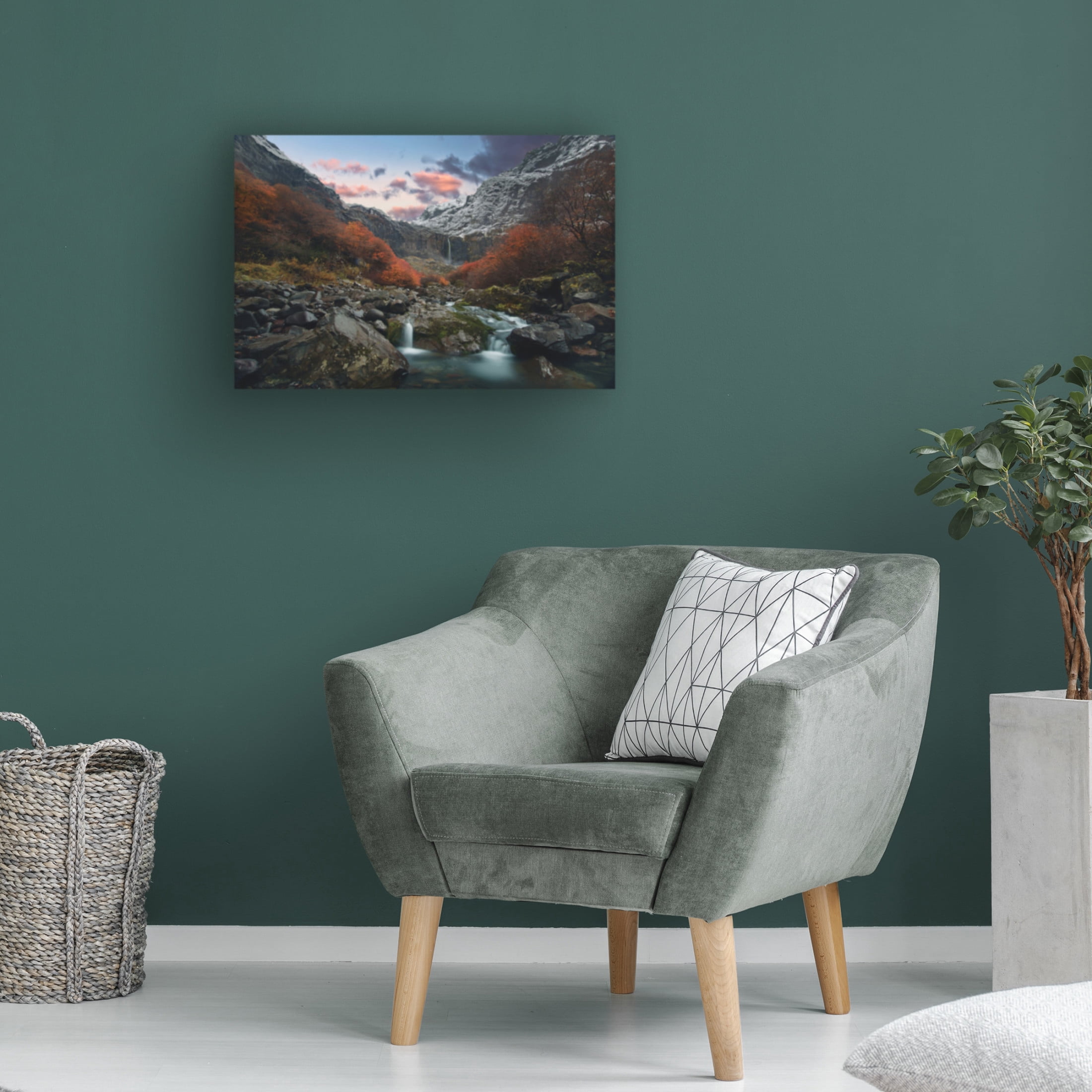 Canvas Wall Art - RODRIGO GERHARDT BARBOSA ' Throat Of The Earth' Wall Art for Living Room, Bedroom, or Office Décor by Trademark Fine Art - 32 x 22 Inches