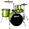 ddrum D2 Rock 4-Piece Complete Drumset w/ Cymbals - Lime Sparkle