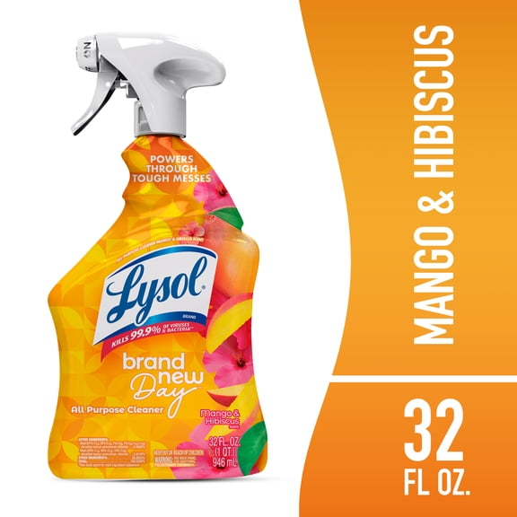 Lysol Brand New Day All Purpose Cleaner Mango & Hibiscus, Deep Clean 32 fl oz