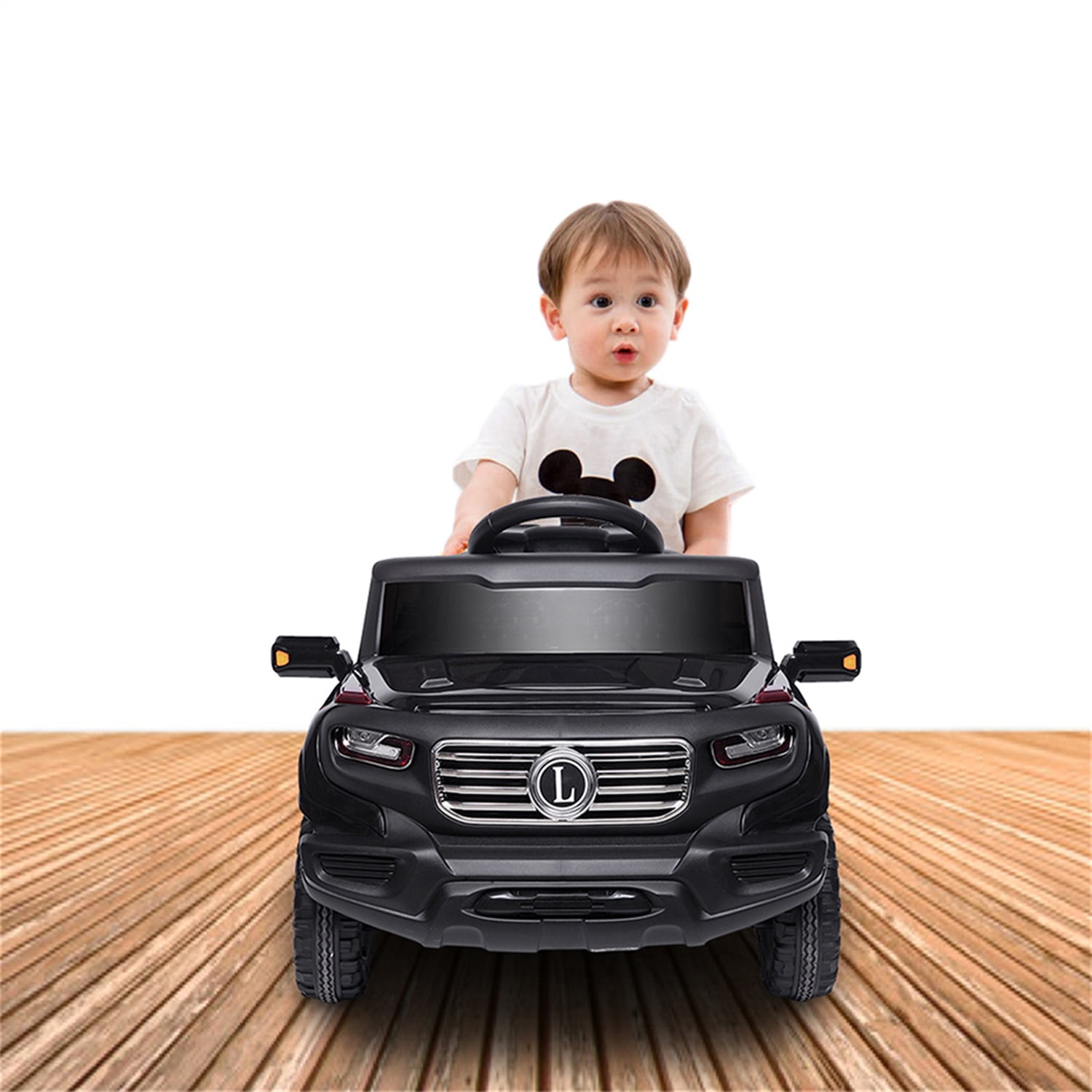 Kepooman Electric Car Single Drive Children Car with 35W*1 6V7AH*1 Battery Pre-Programmed Music and Remote control Black Kepooman Electric Car Single Drive Children Car with 35W*1 6V7AH*1 Battery Pre-Programmed Music and Remote control Black