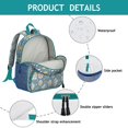 thumbnail image 4 of Cute Small Backpack for School with Daisy Print Design, Lightweight School Bag for Daily Use and Travel, 4 of 6
