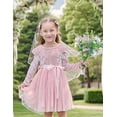 thumbnail image 7 of Lanbubble Toddler Girls Dresses Long Sleeve Velvet Tutu Dress Tulle Birthday Party Princess Dress for girl 1-6T, 7 of 7