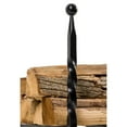 thumbnail image 6 of Modern Ember Bowmore 9" W x 18.75" H x 14.75" D Firewood Andirons for Fireplaces - Black, 6 of 8