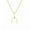 Metal Color: Yellow, variant on Sole Du Soleil SDS10758NO Daffodil Collection Womens 18k Rose Gold Plated Wishbone Fashion Necklace