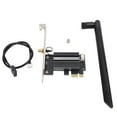 thumbnail image 2 of 900Mbps Double Band  5.2 PCI E  Card for Desktop PC WiFi6, Stable Gaming Streaming Compatible with  10 11, Linux, 2 of 7