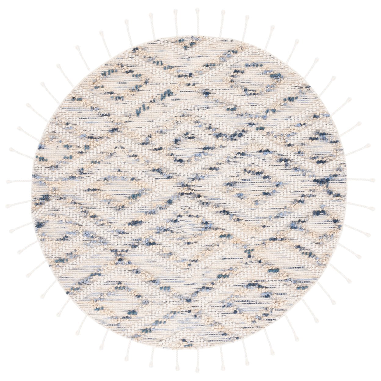 SAFAVIEH Natura Embla Southwestern Area Rug, Ivory/Blue, 5' x 8'