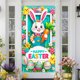 thumbnail image 5 of Hogar y jardín, flores artificiales, 35 x 72 pulgadas, cubierta de puerta para el día de Pascua, cortina de puerta para el día de Pascua, decoración de puerta y pared para el día de Pascua, decoració, 5 of 9
