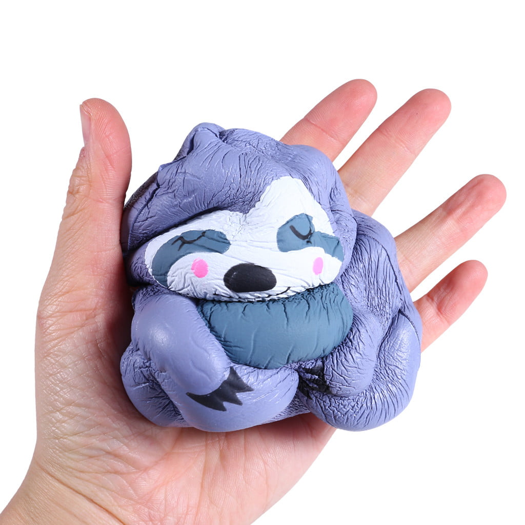 Fiaya Cute Kawaii Animal Sloth Slow Rising Scented Soft Stress Relief Doll Fun Toys for Kids Adults Party Favors 