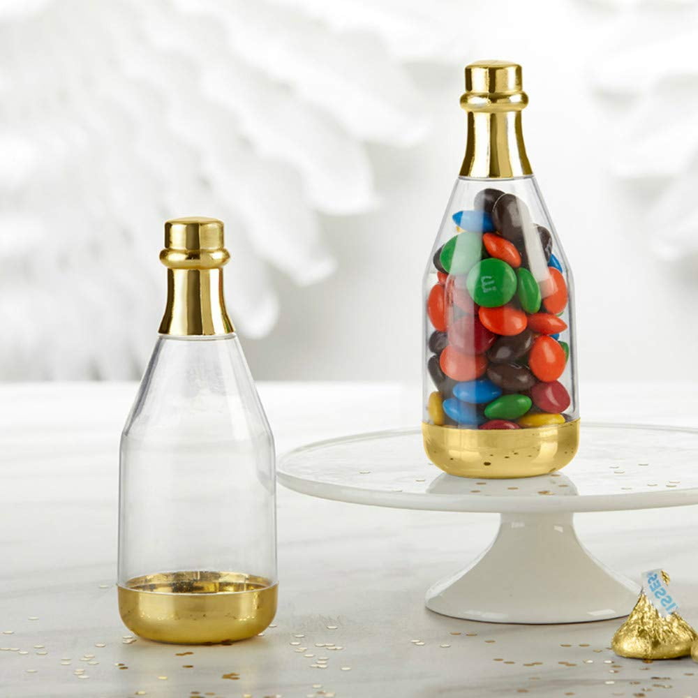 60 Personalized Metallics Gold Wine Bottle Stopper Wedding Bridal Shower Favors 
