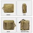 thumbnail image 4 of Bolsa de almacenamiento de artículos diversos, bolsa de accesorios para deportes al aire libre, riñonera de camuflaje multifuncional, negra, 4 of 5