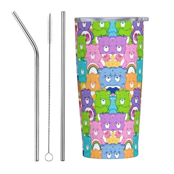 Care Bears Tumbler Vacuum Insulated Water Bottle Stainless Steel Insulated Coffee Travel Mug For Women men 20oz