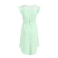 thumbnail image 6 of Girls Dresses Summer Ruffle Sleeve Mesh A Line Casual Party Dresses Belted Dress with Pockets 5-14 Years Girls Dresses Size 10-12 Formal Princess Dress 3T, 6 of 6