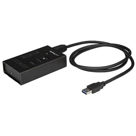 UPC: 0065030867887 | StarTech HB30A3A1CST 4 Port USB Hub – USB A to 1 x USB C and 3 x USB A – Mountable – Industrial – Powered USB Hub – USB Port Expander – USB 3.0 Hub