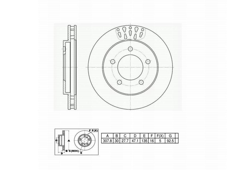 Winstop Brake Rotor, Front WS240648, Ford Expedition 2002-2000