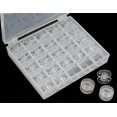 thumbnail image 3 of YEQIN 25 bobinas para máquina de coser con estuche Sa156 bobinas de plástico clase 15 compatibles con máquina de coser y bordar Brother Singer (25 bobinas con caja), 3 of 5