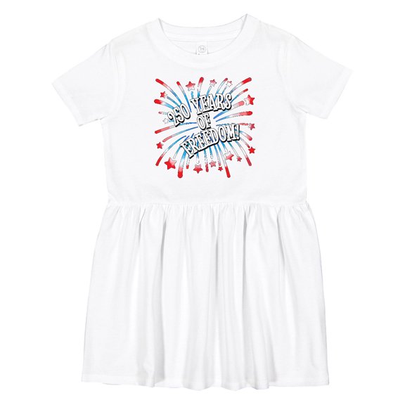 Inktastic 250 Years of Freedom-usa Fourth of July Fireworks Girls Toddler Dress