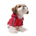 thumbnail image 3 of Puppia Authentic Base Jumper Raincoat, 5X-Large, Red, 3 of 4