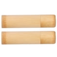 thumbnail image 1 of LAFGUR 2Pcs Eco‑Friendly Bamboo Tube Portable Tea Storage Cylinder Mini Round Spices, 1 of 8
