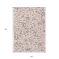 thumbnail image 3 of HomeRoots 597841 10 x 14 ft. Pink, Green & Gray Floral Washable Indoor & Outdoor Rectangle Area Rug, 3 of 5