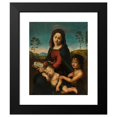 thumbnail image 2 of Giuliano Bugiardini 12x14 Black Modern Framed Museum Art Print Titled - Madonna and Child with Saint John the Baptist, 2 of 5