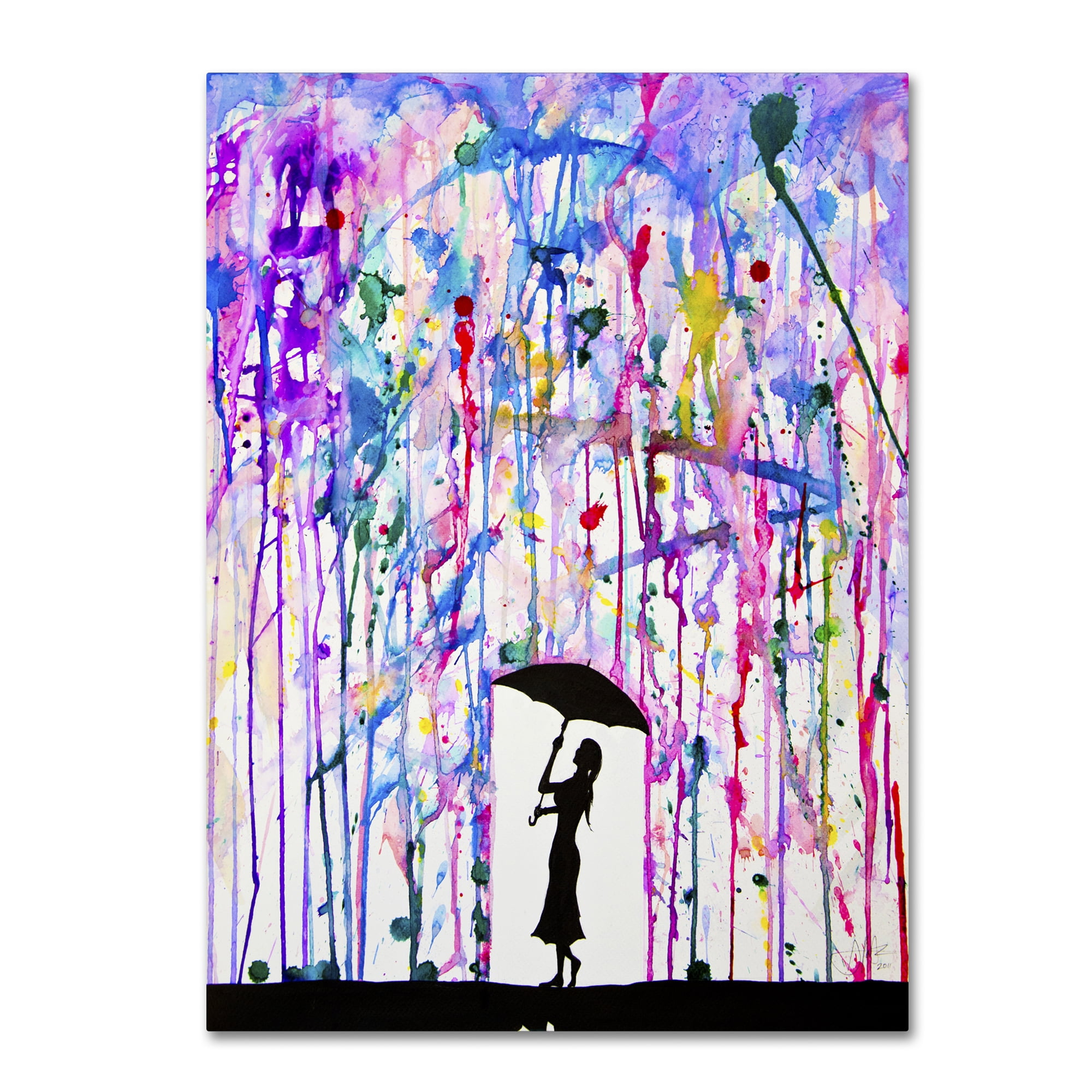 Marc Allante 'Deluge' 14 x 19 Canvas Art