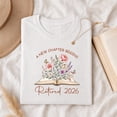 thumbnail image 4 of Jollimate A New Chapter Begins Retired 2026 Shirt, Floral Book Lover Retirement Tee, Gift for Retiring Teacher Librarian, 4 of 6
