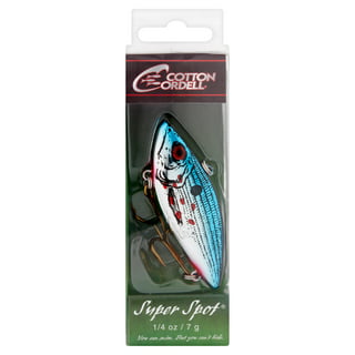  Cotton Cordell Tail Weighted Boy Howdy Topwater Fishing Lure,  Clear Water Fishing Accessories, 4 1/2, 3/8 oz, Black : Sports & Outdoors