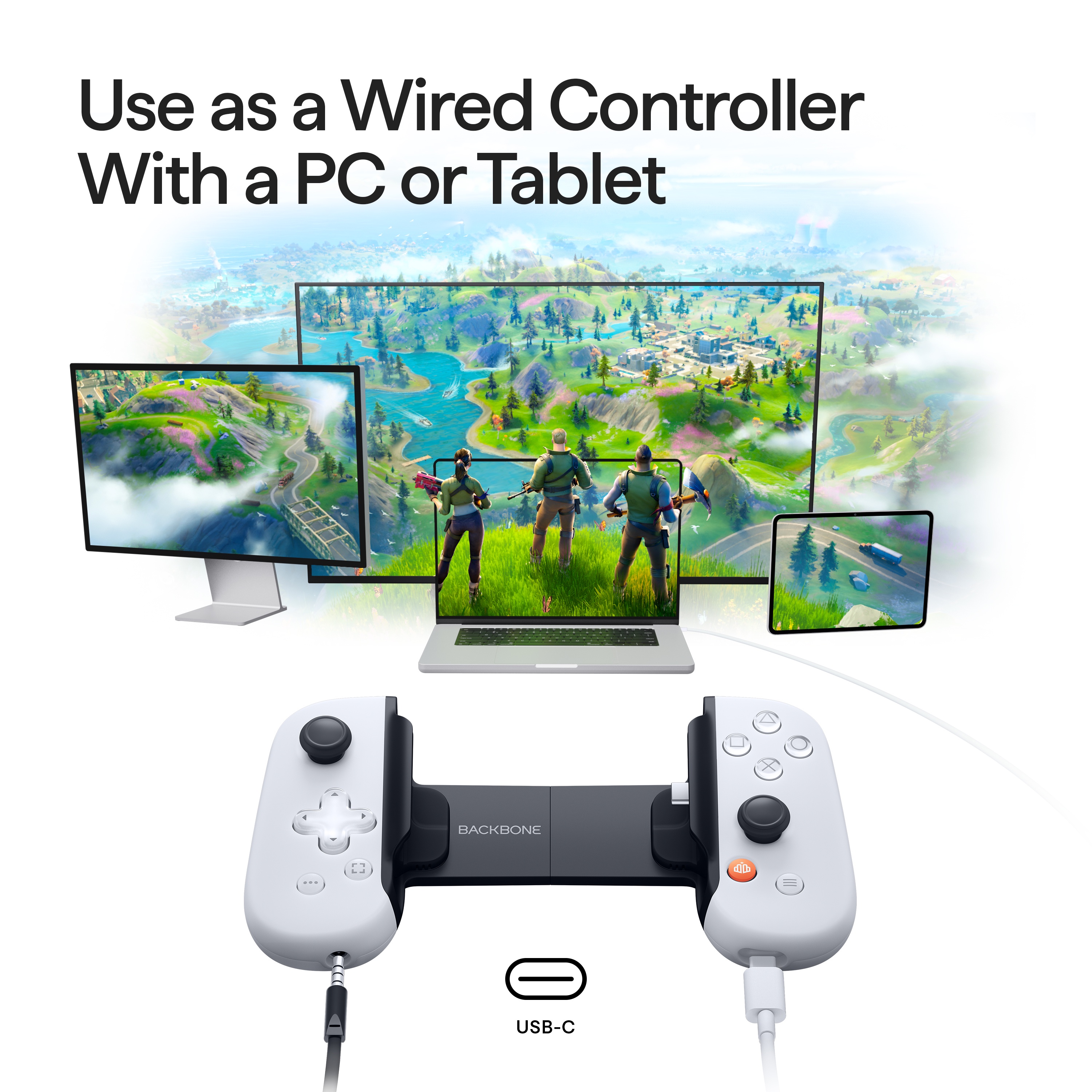 Backbone One - Edición PlayStation (USB-C) - Control de juegos móvil para Android y iPhone serie 15/16 - Blanco 3