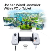 Backbone One - PlayStation Edition (USB-C) - Mobile Gaming Controller for Android and iPhone 15/16 Series - White