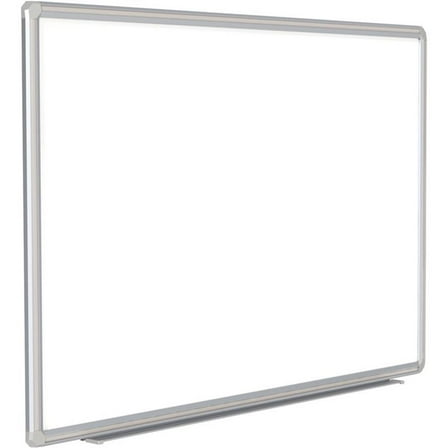 Ghent 48"x144" Aluminum Frame Ceramic Magnetic Whiteboard - Gray Trim