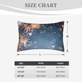 thumbnail image 4 of Naloa Gold And Blue Fireworks Pillowcase, Throw Pillowcase, Wrinkle-Free, Stain-Resistant with Hidden Zipper for Bedroom Sofa-20"x30", 4 of 6