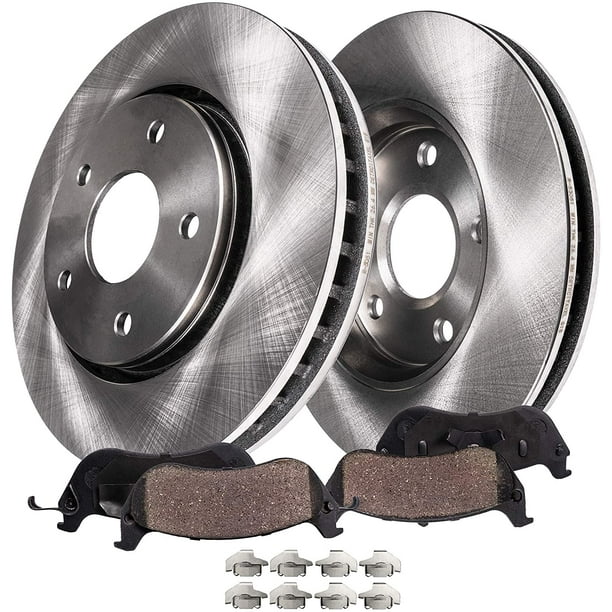 Front 280mm Disc Brake Kit Rotors w/Ceramic Pads w/Hardware & Brake Kit Cleaner & Fluid for 2011
