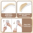 thumbnail image 4 of Foot Brush/Foot File/Silicone Body Scrubber Set(3PCS), 3-IN-1 Foot Scrubber with Long Handle, 10.2‘‘-27.5‘‘Adjustable Foot Scrub Brush with Foot File and Silicone Loofah, Gift-Box(White Set), 4 of 8